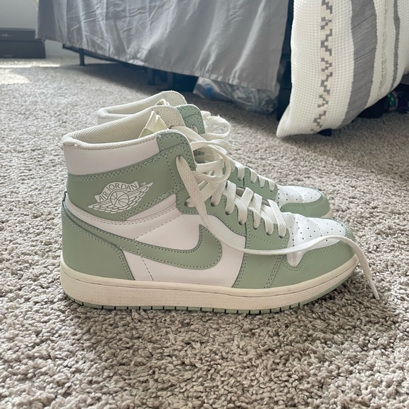 Nike Shoes - Nike Sage Green Air Jordan High-Top Sneakers
